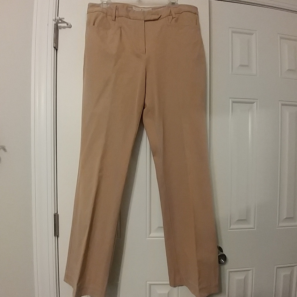 Beige Hilfiger trousers cotton stretch janie fit